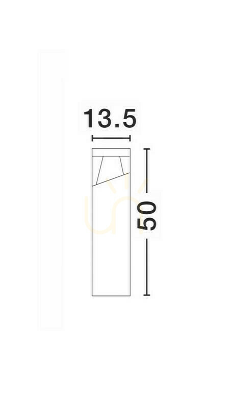 Kilátás Luces Exclusivas HORMIGUEROS LE71572 szürke LED kültéri lámpaoszlop 50 cm Luces Exclusivas HORMIGUEROS LE71572 szürke LED kültéri lámpaoszlop 50 cm