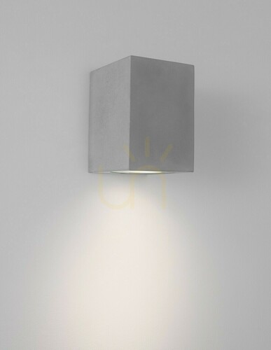 Jelölje be IXTAPALUCA kültéri fali lámpa GU10 7W IP65 szürke beton 12 cm lefelé világító LE71605 Luces Exclusivas