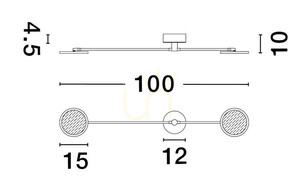 ABOT Luces Exclusivas fali lámpa LE43212 small 3