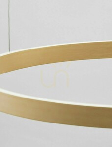 Luces Exclusivas BARI LE43250 LED függőlámpa, szálcsiszolt arany, Ø80 cm, 3000 K small 1
