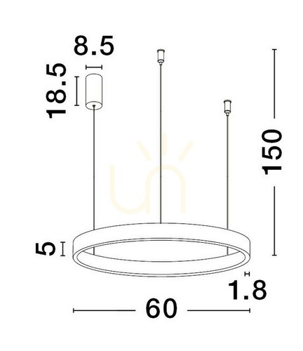 Jelölje be BARI függesztéklámpa Luces Exclusivas LE43252