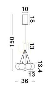 ABALA Luces Exclusivas függesztéklámpa LE43309 small 2