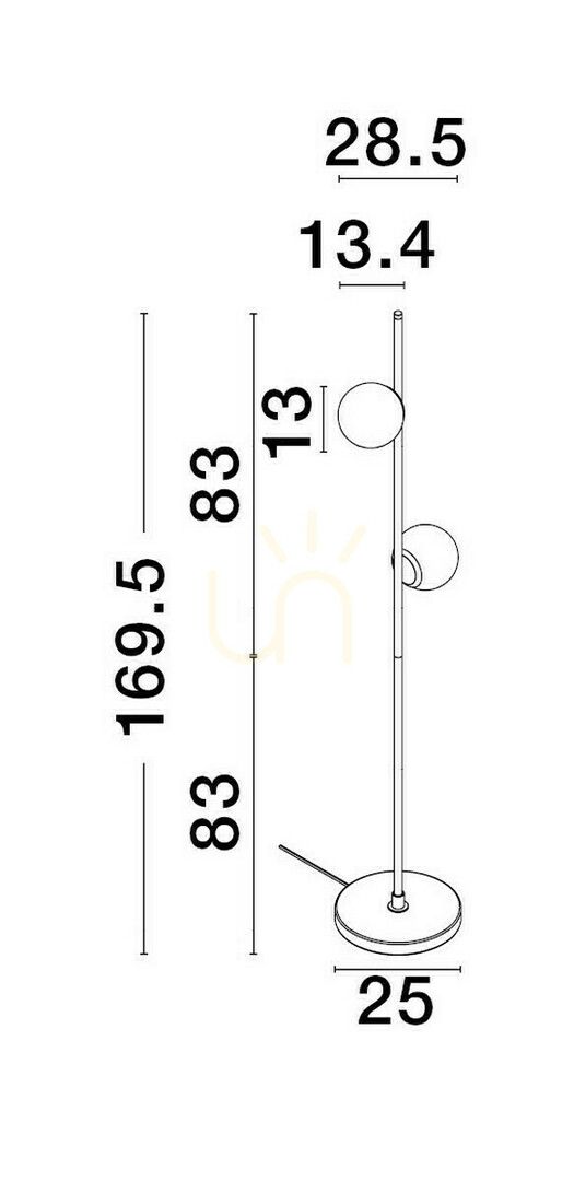 Kilátás ABALA Luces Exclusivas állólámpa LE43312 ABALA Luces Exclusivas állólámpa LE43312