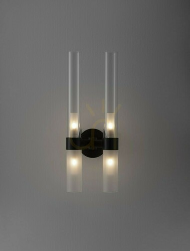 Jelölje be Luces Exclusivas ACUNA LE43349 fekete fali lámpa 4×G9