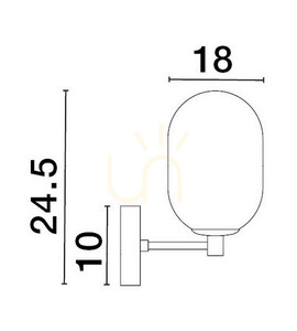 BADESI Luces Exclusivas fali lámpa LE43352 small 1