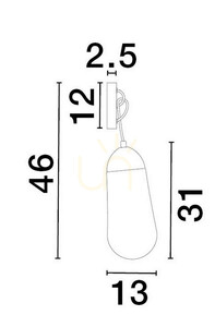 BADEN fali lámpa a Luces Exclusivas-tól LE43372 small 2