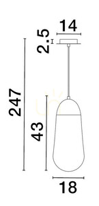 BADEN függesztéklámpa Luces Exclusivas LE43374 1 BADEN függesztéklámpa Luces Exclusivas LE43374 small 1