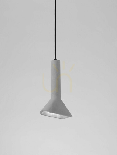 Jelölje be BADOW függeszték szürke beton, 19,5 cm búra, függesztés 150 cm-ig, E14 max. 5 W, Luces Exclusivas LE43376