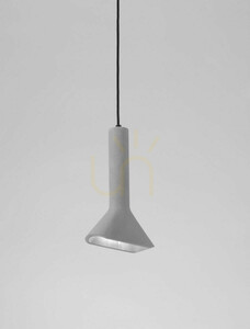 BADOW függeszték szürke beton, 19,5 cm búra, függesztés 150 cm-ig, E14 max. 5 W, Luces Exclusivas LE43376 small 1