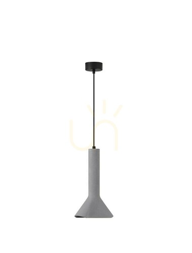 Jelölje be BADOW függeszték szürke beton, 19,5 cm búra, függesztés 150 cm-ig, E14 max. 5 W, Luces Exclusivas LE43376