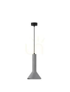 BADOW függeszték szürke beton, 19,5 cm búra, függesztés 150 cm-ig, E14 max. 5 W, Luces Exclusivas LE43376 small 0
