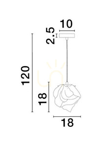 BALUN függesztéklámpa Luces Exclusivas LE43405 small 1