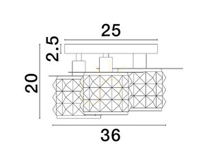 Plafond BAMOA Luces Exclusivas LE43422 1 Plafond BAMOA Luces Exclusivas LE43422 small 1