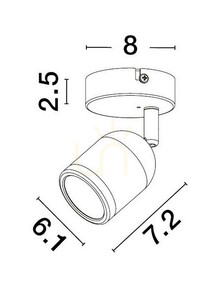 ACALAN Luces Exclusivas fali lámpa LE43447 small 1