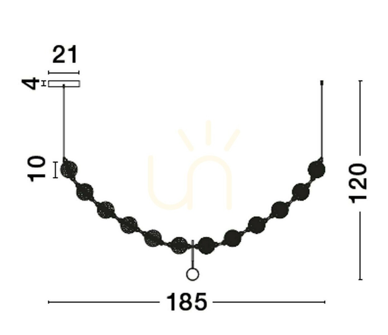 Előnézet CANA Luces Exclusivas függesztéklámpa LE43470 CANA Luces Exclusivas függesztéklámpa LE43470