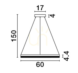 ACACIO függesztéklámpa Luces Exclusivas LE43560 small 1