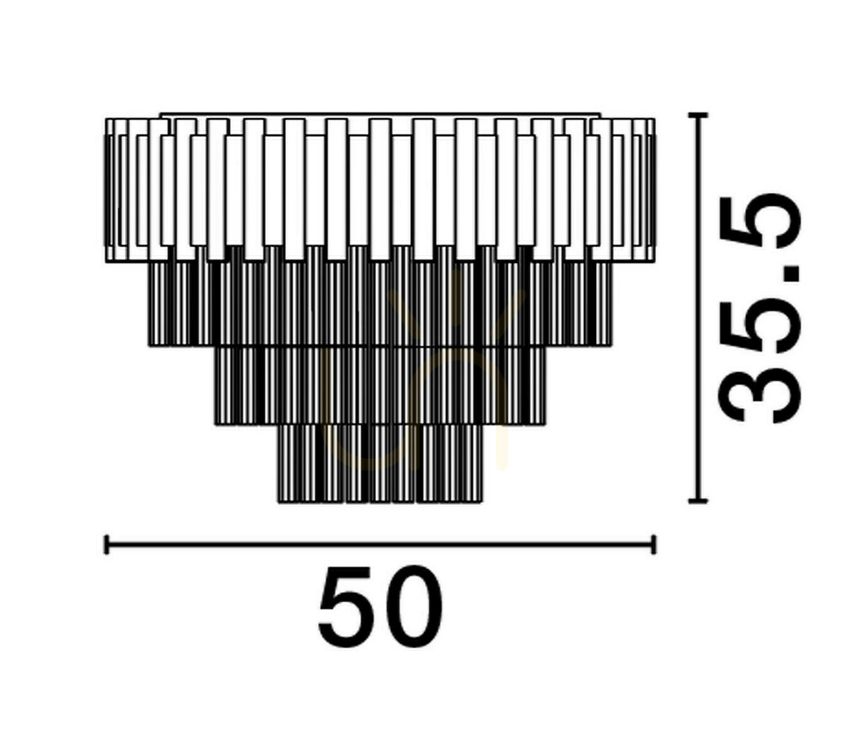 Kilátás Plafond ACATEN Luces Exclusivas LE43568 Plafond ACATEN Luces Exclusivas LE43568