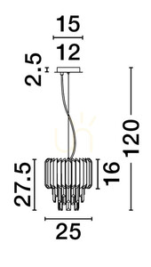 ACATEN Luces Exclusivas függesztéklámpa LE43569 1 ACATEN Luces Exclusivas függesztéklámpa LE43569 small 1