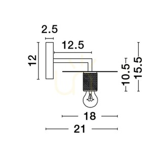 BAJIO fali lámpa a Luces Exclusivas LE43611-től small 2