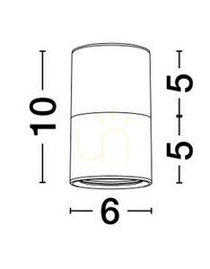 Luces Exclusivas BAHTAJ LE43634 fekete-arany mennyezeti felületre szerelt spot GU10 6 cm small 1
