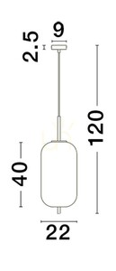 PILAR Luces Exclusivas függesztéklámpa LE43662 small 1