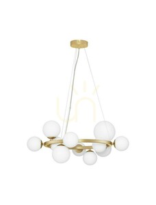 Luces Exclusivas PARLA LE43674 csillár, matt arany, 11 × G9, 65 cm small 0
