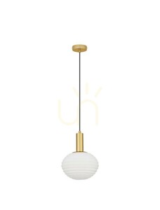 BALAJU függőlámpa Luces Exclusivas LE43678, arany, üvegbúra Ø24 cm, E27 small 0