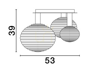 Luces Exclusivas BALAJU LE43683 arany mennyezeti lámpa, 3 fényforrás E27/E14, 53,5 cm 1 Luces Exclusivas BALAJU LE43683 arany mennyezeti lámpa, 3 fényforrás E27/E14, 53,5 cm small 1