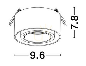 Fehér ACAMIEL mennyezeti spotlámpa Luces Exclusivas LE61616 GU10 10 W 1 Fehér ACAMIEL mennyezeti spotlámpa Luces Exclusivas LE61616 GU10 10 W small 1