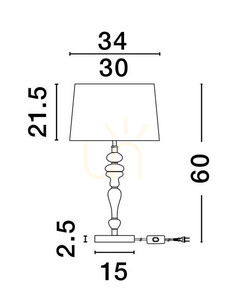 ALEM Luces Exclusivas asztali lámpa LE44203 2 ALEM Luces Exclusivas asztali lámpa LE44203 small 2