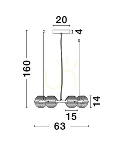SECO Luces Exclusivas függőlámpa LE44236 3 SECO Luces Exclusivas függőlámpa LE44236 small 3