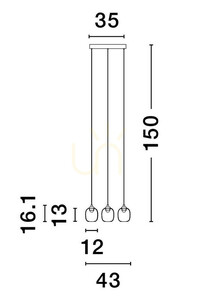 TOAY Luces Exclusivas függesztéklámpa LE44239 small 1