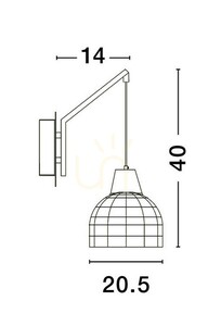 TACNA Luces Exclusivas fali lámpa LE44361 small 2