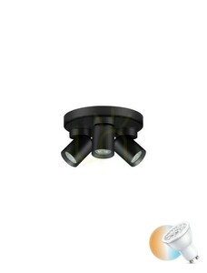 GALVEZ Luces Exclusivas LE44407 fekete mennyezeti spotlámpa 3×GU10 22 cm small 0