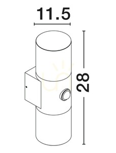 Luces Exclusivas JUJUY LE73632 fekete kültéri LED-falilámpa 10 W 3000 K IP65 small 3