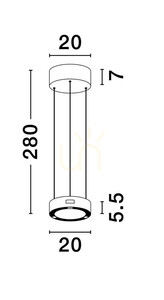 ALMAY Luces Exclusivas függesztéklámpa LE44605 small 4