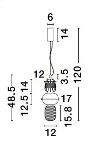 ARROYOS Luces Exclusivas függőlámpa LE44495 3 ARROYOS Luces Exclusivas függőlámpa LE44495 small 3