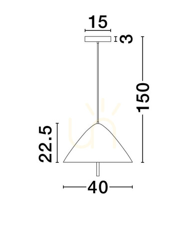 Jelölje be CARAPARI függesztéklámpa Luces Exclusivas LE44814