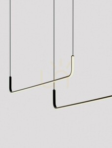 Fekete LED függőlámpa Luces Exclusivas PIURA LE44816 42 W 1849 lm 3200 K 165 cm TRIAC small 1