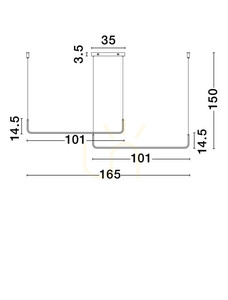 Fekete LED függőlámpa Luces Exclusivas PIURA LE44816 42 W 1849 lm 3200 K 165 cm TRIAC small 3