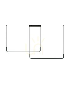 Fekete LED függőlámpa Luces Exclusivas PIURA LE44816 42 W 1849 lm 3200 K 165 cm TRIAC small 0