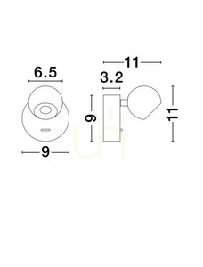 PUCARANI fali lámpa a Luces Exclusivas-tól LE44684 small 1