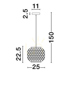 REQUENA Luces Exclusivas függesztéklámpa LE44862 small 3