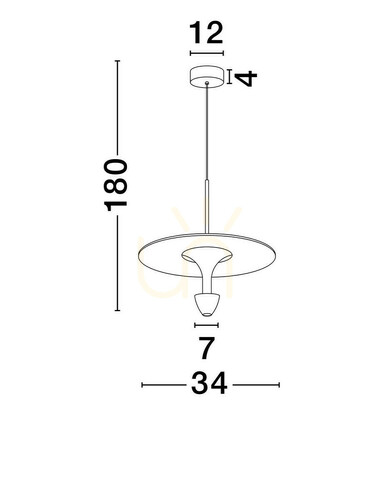 Jelölje be UCURENA Luces Exclusivas függesztéklámpa LE44640