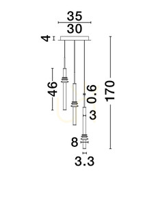URUBICHA Luces Exclusivas függesztéklámpa LE44690 small 3