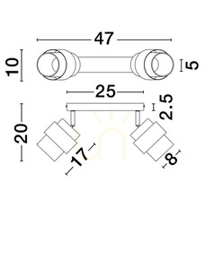 VIEJA Luces Exclusivas Plafond LE44848 small 3