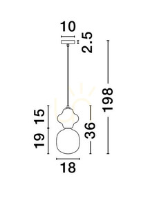 VILROSA Luces Exclusivas függesztéklámpa LE44554 small 3