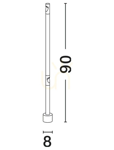 Jelölje be CATACAOS Luces Exclusivas LE73751 kültéri állólámpa matt fekete LED 9 W 378 lm 3000 K IP65 90 cm
