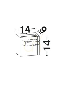 BRONTEL Luces Exclusivas kültéri fali lámpa LE75117 small 1