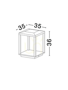ORVENZA világító oszlop Luces Exclusivas LE75175. small 3